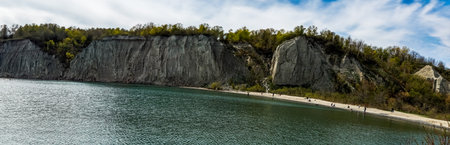 Panoramic view of Scarborough Bluffs