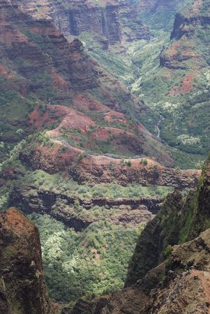 Waimea Canyon on Kauai island, Hawaii.の写真素材