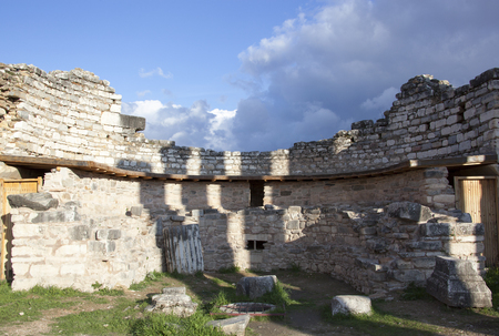 The well of an oracle in Aphrodisias ancient city (Turkey).の写真素材