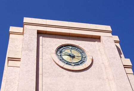 The clock tower of a resort building on Paradise Island (The Bahamas).の写真素材