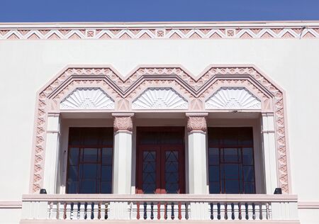 The historic building in Napier, the town known as the capital of Art Deco (New Zealand).の写真素材