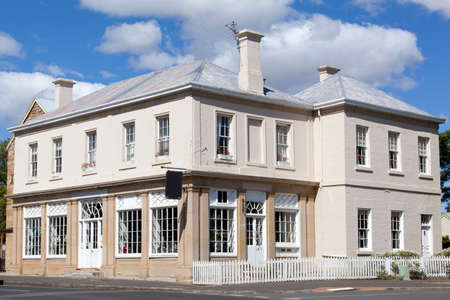 The traditional building in historic Richmond town (Tasmania).の写真素材