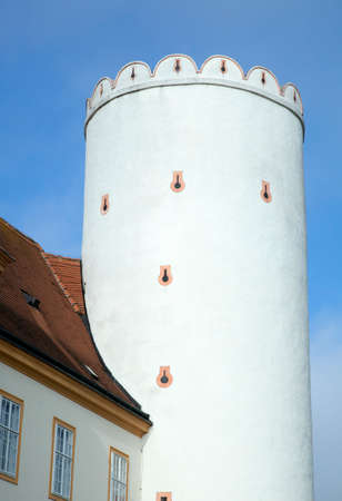 The tower of Melk Abbey, one of the oldest part of Benedictine monastery (Austria).の写真素材