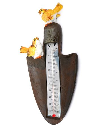 The original thermometer on a white background                               
