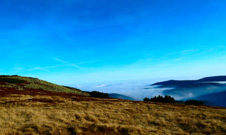 Autumn landscape in the mountains of the Czech Republicの写真素材