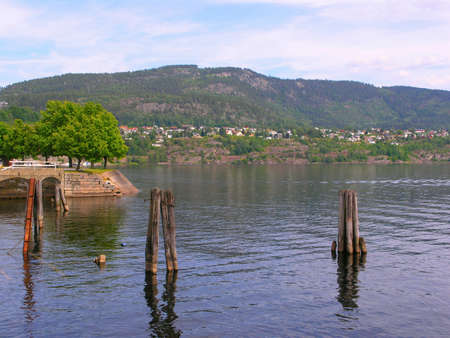 The Countryside of Norway on a Summer Day         の写真素材