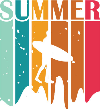 surfer graphic design, vector illustration eps10 graphic vector.のイラスト素材