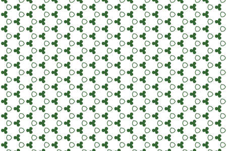 Seamless Repeatable Abstract Saint Patrick's Day Floral Pattern