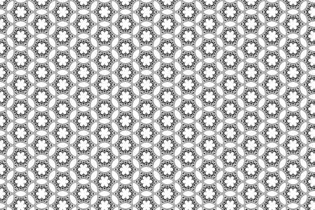Design seamless monochrome geometric pattern. Abstract background. Vector art
