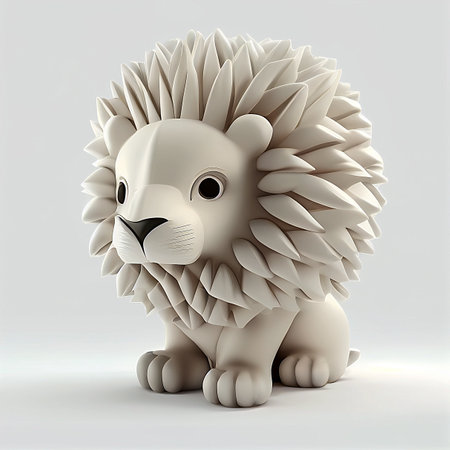 hedgehog isolated on a white background. 3d render.の素材