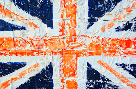 union jack flagの写真素材