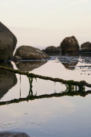 Mooring ropeの写真素材