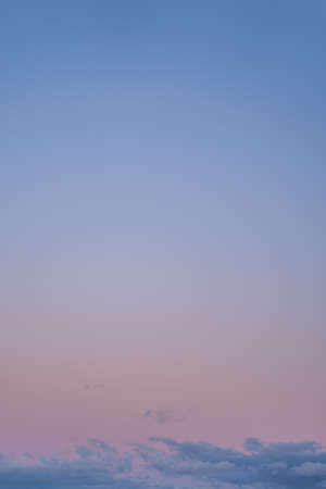Dramatic Evening Pastel colored sky with clouds and copyspace