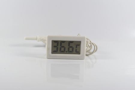 Digital termometer and human temp の写真素材