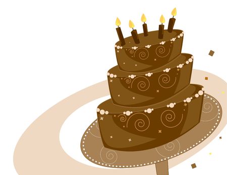 Chocolate layer birthday cake