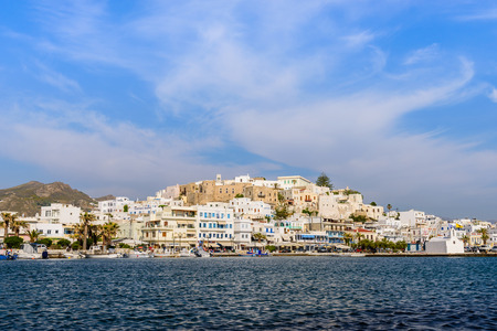 Naxos, Greece - JUNE 2: Naxos old town in JUNE 2, 2015, Naxos island, Cyclades, Greece.のeditorial素材