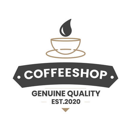 Classic logo with simple look and elegantのイラスト素材