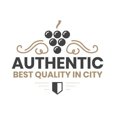 Classic logo with simple look and elegantのイラスト素材