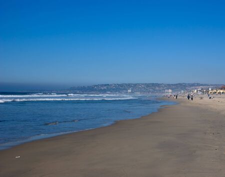 Beach at La Jolla california in Southern Californiaの写真素材