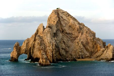 Arch at the tip of Baja Californiaの写真素材