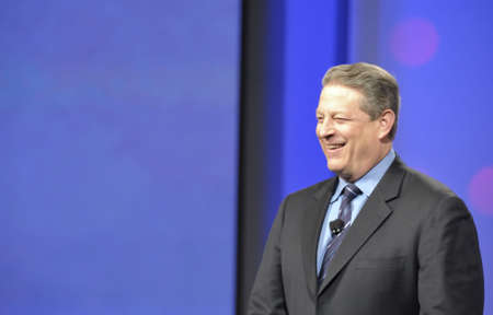 April 11th, 2008. San Francisco California. RSA Conference held at Moscone Center. The RSA conference is major conference for Information Security Professionals. Al Gore was speaking about Green Technologies.のeditorial素材