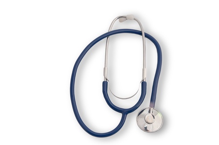 Stethoscope against a white backgroundの写真素材