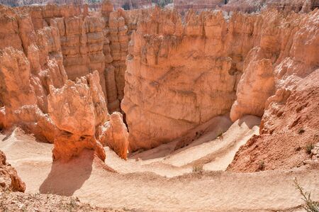 Unique rock formations in Bryce Canyon located in Utah, United States.の写真素材