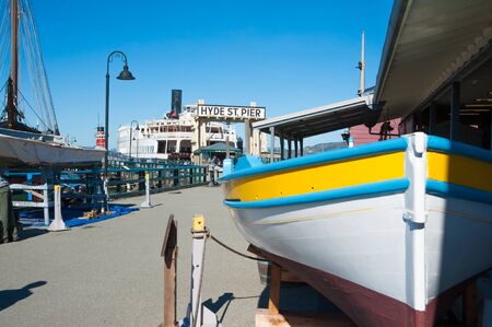 san Francisco, CA - February 03: Hyde Street Pier in San Francisco, CAのeditorial素材