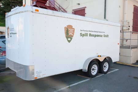 San Francisco, CA - February 03: San Francisco National Park's Spill Rsponse unit located at Fort...