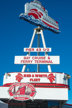 San Francisco, CA - February 03: San Francisco's Red and White Fleetのeditorial素材