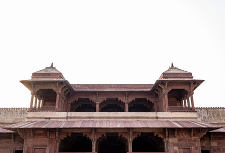 Fatehpur Sikri, the abandoned Mogul City, Uttar Pradesh, Northern Indiaの写真素材
