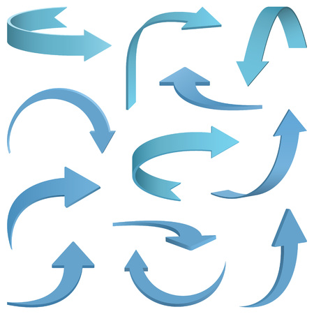 Set of Arrows illustration.のイラスト素材