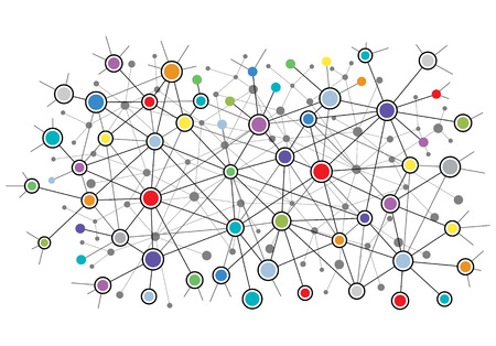 Abstract network background