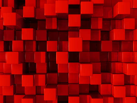 Abstract red blocksの写真素材