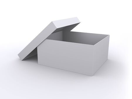 Empty open boxの写真素材