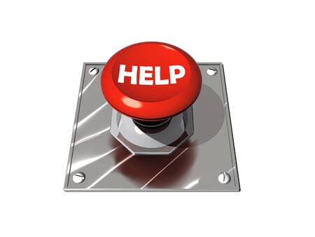 Help button illustrationの写真素材