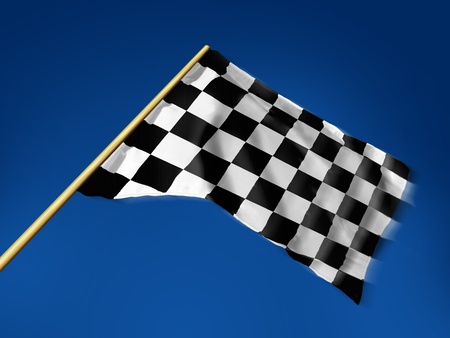 Race flagの写真素材