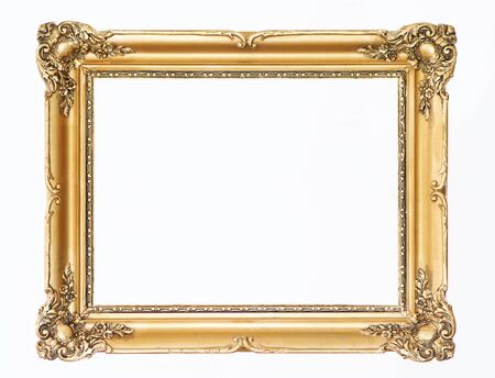 Wooden gold frameの写真素材