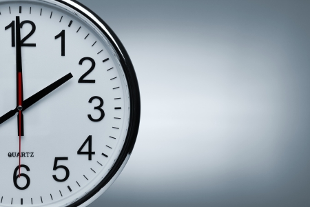 Clock background with copy spaceの写真素材