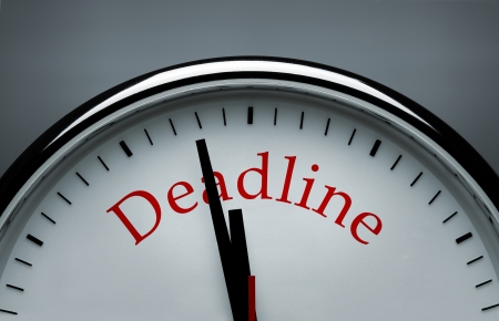 Deadline clockの写真素材