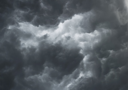 Dramatic stormy cloudsの写真素材