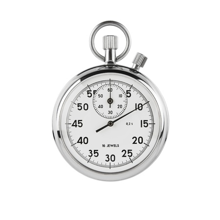 Stopwatch on white background background の写真素材