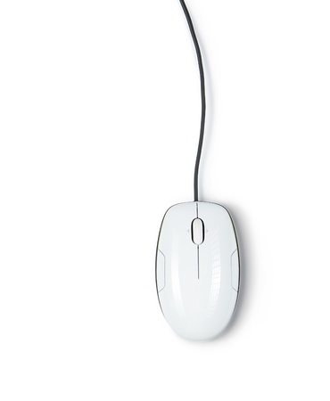 Computer mouse isolated on white backgroundの写真素材
