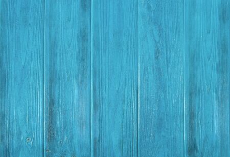 Empty blue wooden background, texture with copy spaceの写真素材