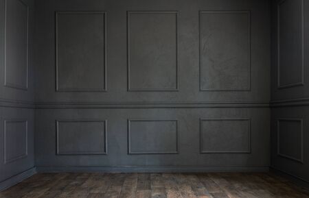 Grunge old dark empty room with copy spaceの写真素材