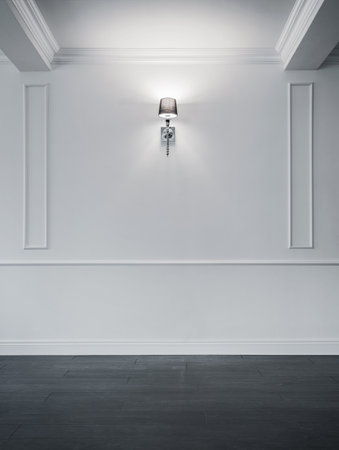Empty vintage room with copy spaceの写真素材