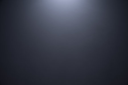 Light, sun flare in the haze, isolated on black background with copy spaceの写真素材