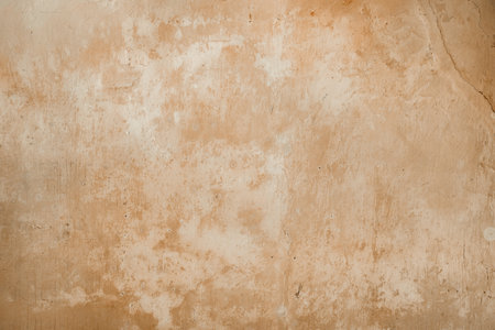 Old, scratched pastel colored empty wall texture, background with copy spaceの写真素材