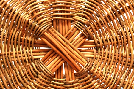 Wicker basket  Background の写真素材