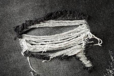 The lack of jeans with black, Lack Old Jeansの写真素材